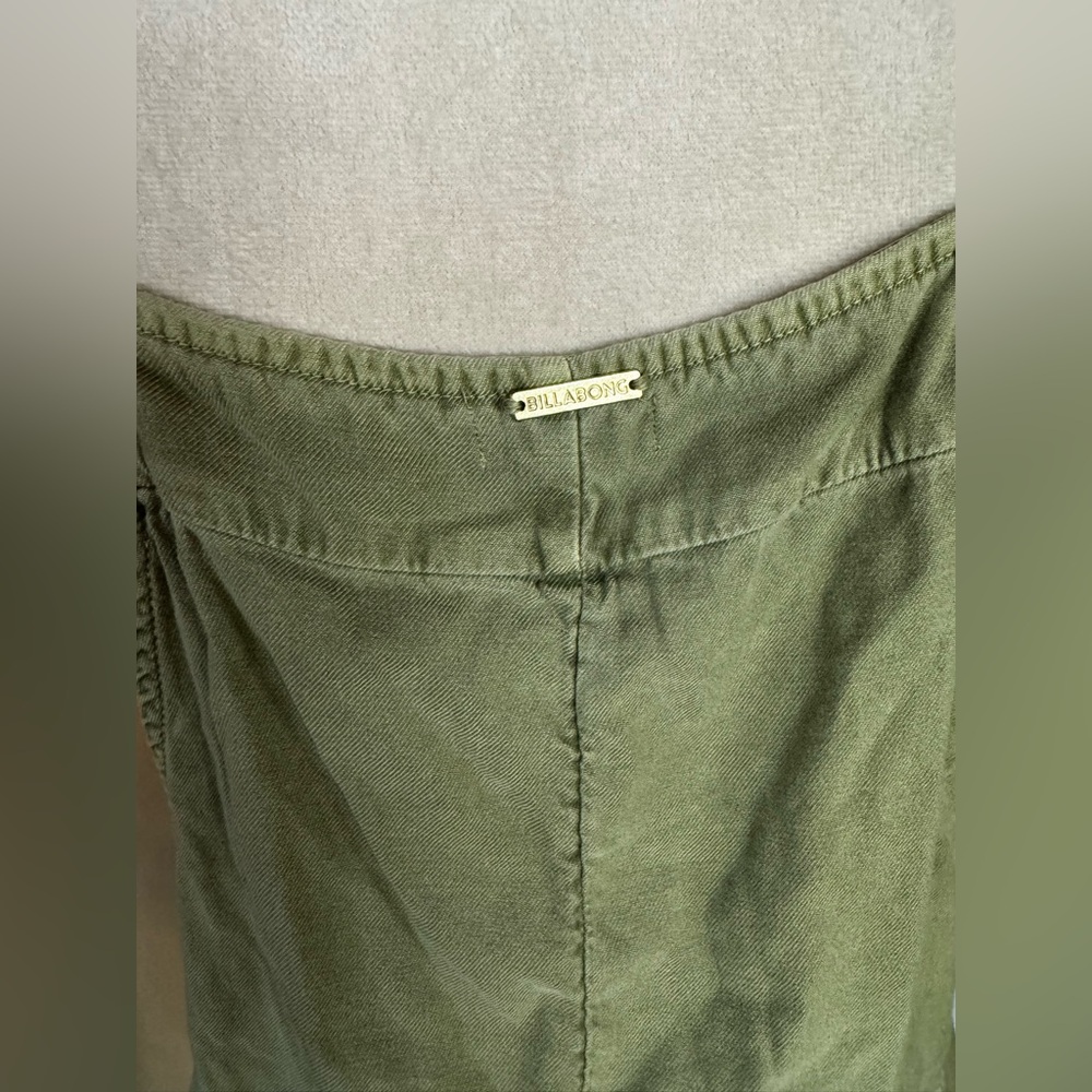 Billabong Casual Linen Romper Overall Beach Surf California Coastal Cowgirl - Picture 10 of 14